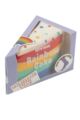 EAT MY SOCKS 1 Pair Slice of Cake Cotton Socks - Rainbow