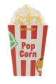 EAT MY SOCKS 1 Pair Popcorn Cotton Socks - Cinema Popcorn