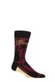 SOCKSHOP Music Collection 1 Pair Eric Clapton Cotton Socks - Guitars Black