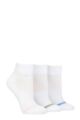 Ladies 3 Pair Pringle Quarter Length Cotton Sports Socks - White