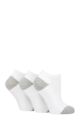 Ladies 3 Pair Pringle Johanne Cushion Trainer Socks - White
