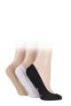Women's 3 Pair Pringle Marian Shoe Liners - Black / White / Nude