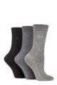 Ladies 3 Pair Pringle Bamboo Leisure Socks - Black