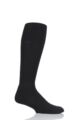 Mens 1 Pair SOCKSHOP of London Made in the UK Plain Football Socks - Black