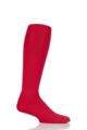 Mens 1 Pair SOCKSHOP of London Made in the UK Plain Football Socks - Red