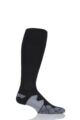 Mens 1 Pair SOCKSHOP of London Made in the UK Cushioned Foot Technical Football Socks - Black
