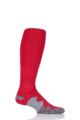 Mens 1 Pair SOCKSHOP of London Made in the UK Cushioned Foot Technical Football Socks - Red