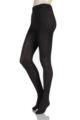 Ladies 1 Pair Elle Plain Bamboo Tights - Black