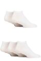 Mens 5 Pair Farah Trainer Socks - White