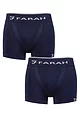 Mens 2 Pack Farah Seamless Trunks - Navy