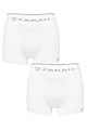 Mens 2 Pack Farah Seamless Trunks - White