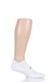 Feetures 1 Pair High Performance 2.0 Light Cushion Trainer Socks - White