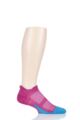 Mens and Ladies 1 Pair Feetures Merino 10 Cushioned Running Socks - Quasar Pink