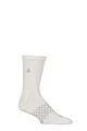 Mens & Women's 1 Pair hipSwan Organic Cotton Gripper Yoga and Pilates Socks - White