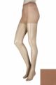 Ladies 1 Pair Pretty Legs for SOCKSHOP 10 Denier Classic Nylon Tights - Hazelnut