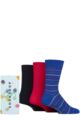 Mens 3 Pair SOCKSHOP Bamboo Bright Gift Boxed Socks - Like a Rolling Stone