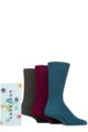 Mens 3 Pair SOCKSHOP Bamboo Bright Gift Boxed Socks - Wake Me Up When September Ends