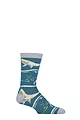 1 Pair Shared Earth Bamboo Humpback Whale Socks - Multi