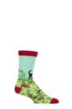 1 Pair Shared Earth Bamboo Cat in Meadow Socks - Multi