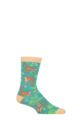 1 Pair Shared Earth Bamboo Monkeys Socks - Multi