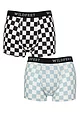 Mens 2 Pair SOCKSHOP Wildfeet Patterned Trunks - Checker