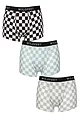 Mens 3 Pack SOCKSHOP Wildfeet Patterned Trunks - Checkers