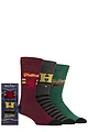 Mens 3 Pair SOCKSHOP Harry Potter Gift Boxed Cotton Socks - Multi
