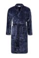 Mens 1 Pack SOCKSHOP Heat Holders Fleece Dressing Gown - Navy