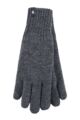 Mens 1 Pair Heat Holders 2.3 Tog Heatweaver Yarn Gloves - Charcoal