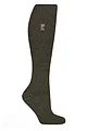 Women's 1 Pair SOCKSHOP Heat Holders Outdoor 2.3 TOG Plain Long Leg Angling Socks - Forest Green