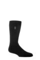 Mens 1 Pair SOCKSHOP Heat Holders Outdoor 2.3 TOG Plain Dog Walking Socks - Black