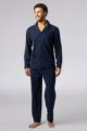 Mens 1 Pack Heat Holders Soul Warming Thermal Pyjama Set - Navy