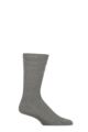 Mens 1 Pair HJ Hall Original Cotton Softop Socks - Mid Grey