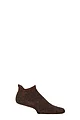 Mens and Women's 1 Pair HJ Hall Technical Rambler Light Comfort Trainer Socks - Brown