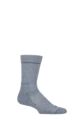 Mens and Women's 1 Pair HJ Hall Technical Rambler Light Comfort Mid Calf Socks - Denim