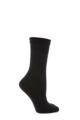 Ladies 1 Pair HJ Hall Original Wool Softop Socks - Black