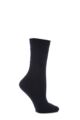 Ladies 1 Pair HJ Hall Original Wool Softop Socks - Navy