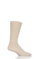 Mens 1 Pair HJ Hall Bamboo Softop Socks - Oatmeal