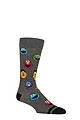 Mens 1 Pair SOCKSHOP Sesame Street Cotton Socks - Multi