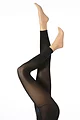 Women's 1 Pair Falke Cotton Touch Footless Tights - Marine