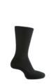 Mens 1 Pair SOCKSHOP of London Non Elastic Cuff Cotton Socks - Black