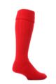 Mens 1 Pair SOCKSHOP of London Knee Length Wool Rib Walking Socks - Red