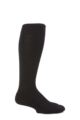 Mens and Ladies 1 Pair SOCKSHOP of London Cotton Riding Socks With Cushion Sole - Black