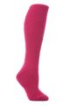 Ladies 1 Pair SockShop Long Heat Holders 2.3 TOG Thermal Socks - Raspberry