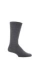 Mens 1 Pair HJ Hall Thermal Wool Softop Socks - Mid Grey