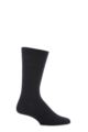 Mens 1 Pair HJ Hall Original Cotton Softop Socks - Navy