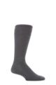 Mens 1 Pair HJ Hall Mid Calf Wool Softop Socks - Mid Grey