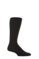 Mens 1 Pair HJ Hall Mid Calf Wool Softop Socks - Black