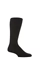Mens 1 Pair HJ Hall Mid Calf Wool Softop Socks - Black