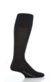 Mens 1 Pair Falke Milano 97% Cotton Knee High Socks - Dark Navy